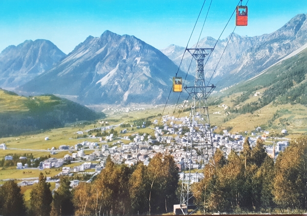 Cartolina - Bormio - Panorama dalla Funivia - 1968