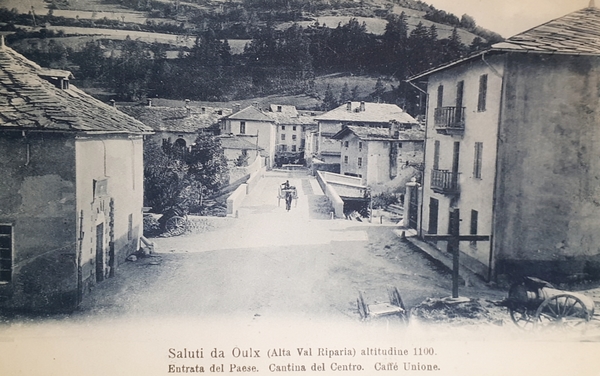 Cartolina - Saluti da Oulx - Entrata del Paese - …