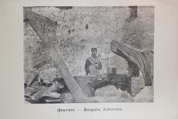 Cartolina - Gravere - Borgata Altaretto - 1900 ca.