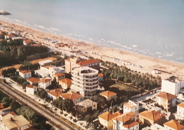 Cartolina - Senigallia - Panorama dal cielo - 1969