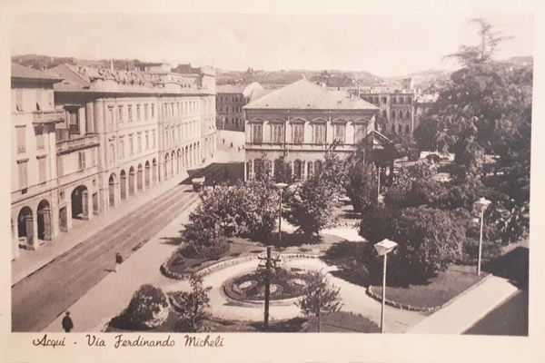 Cartolina - Acqui - Via Ferdinando Micheli - 1941