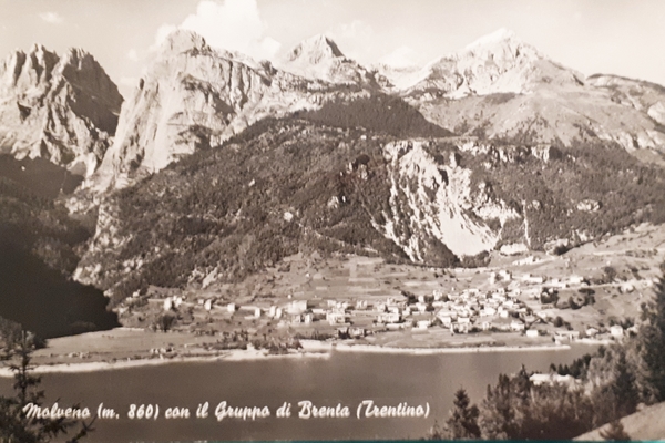 Cartolina - Molveno con il Gruppo di Brenta ( Trentino …
