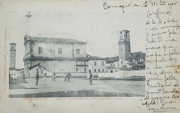 Cartolina - Carmagnola - Antica Piazzaforte, ora Convitto Civico - …