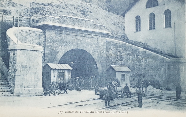Cartolina - Entrée du Tunnel du Mont Cenis ( Cole …