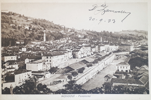 Cartolina - Mondovi - Panorama - 1933