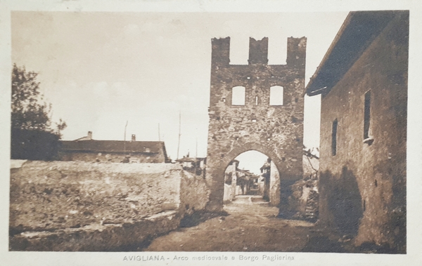 Cartolina - Avigliana - Arco medievale e Borgo Paglierina - …