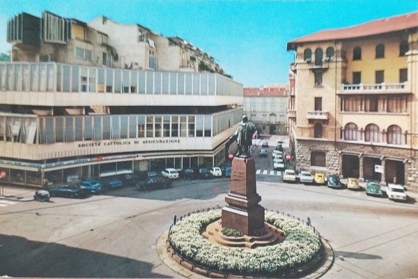 Cartolina - Bergamo - Via Piccinini - Rotonda dei Mille …