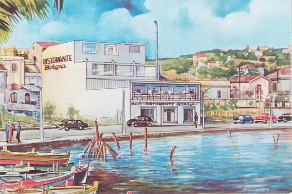 Cartolina - Ristorante Rosticceria Borgia - 1950 ca.