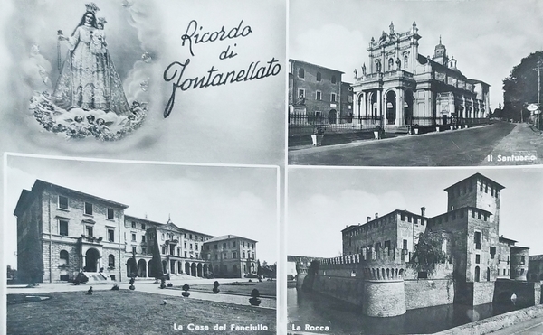 Cartolina - Ricordo di Fontanellato - 1960 ca.