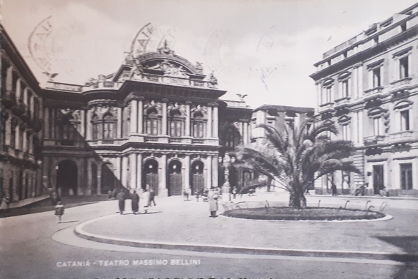 Cartolina - Catania - Teatro Massimo Bellini - 1952