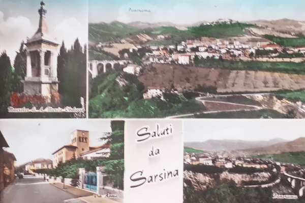 Cartolina - Saluti da Sarsina - 1964