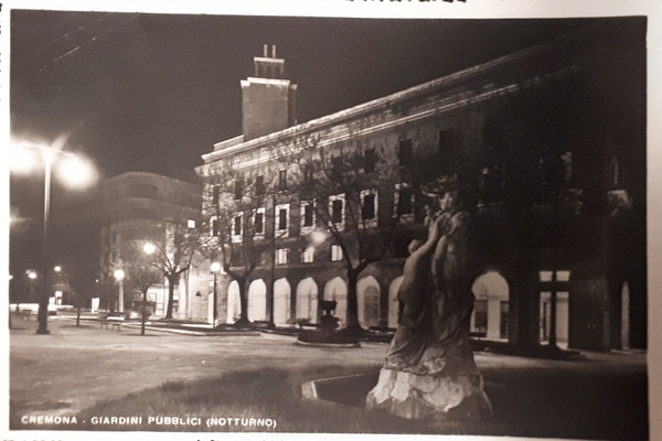 Cartolina - Cremona - Giardini Pubblici ( Notturno ) - …