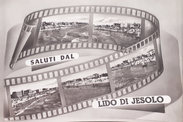 Cartolina - Saluti dal Lido Jesolo - 1957