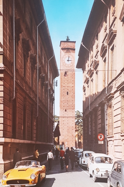 Cartolina - Pavia - Torre dell'orologio ( Romanica ) - …