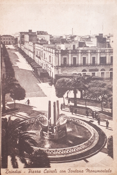 Cartolina - Brindisi - Piazza Cairoli con Fontana Monumentale - …