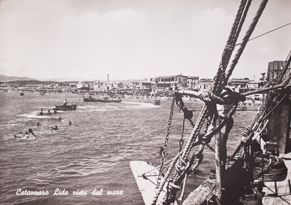 Cartolina - Catanzaro Lido visto dal Mare - 1952