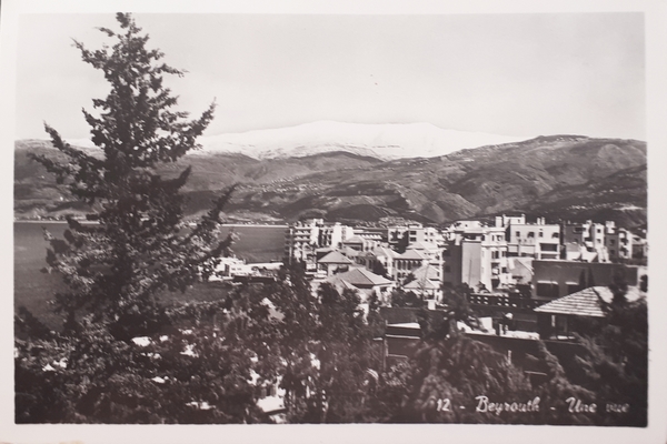 Cartolina - Beyrouth - Une vue - 1958