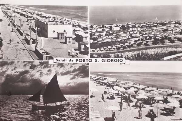 Cartolina - Saluti da Porto San Giorgio - 1961
