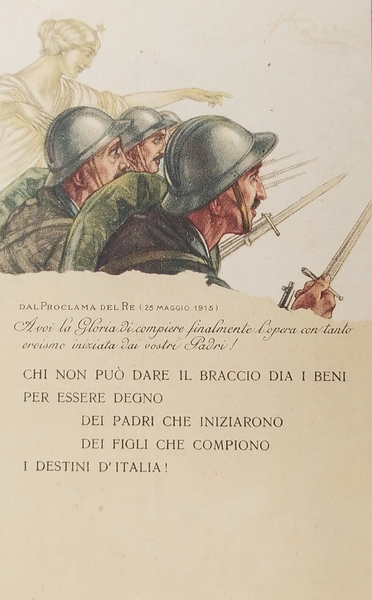 Cartolina - Dal Proclama del Re 25 Maggio 1915