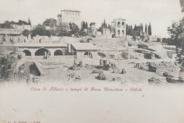 Cartolina - Roma - Casa di Tiberio e templi di …