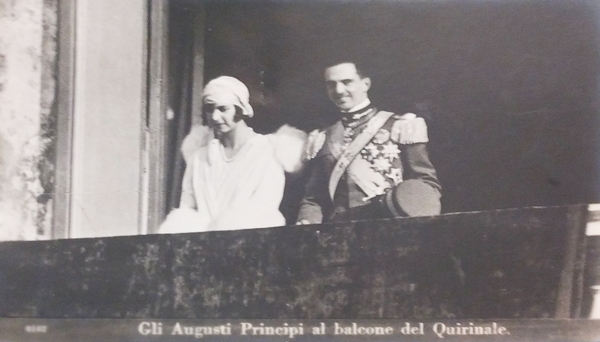 Cartolina - Gli Augusti Principi al balcone del Quirinale - …