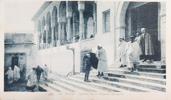 Cartolina - Tunisi - Entrata di a Grande Moschea - …