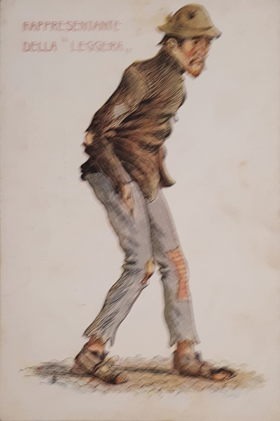 Cartolina - Rappresentante della Leggera - 1902