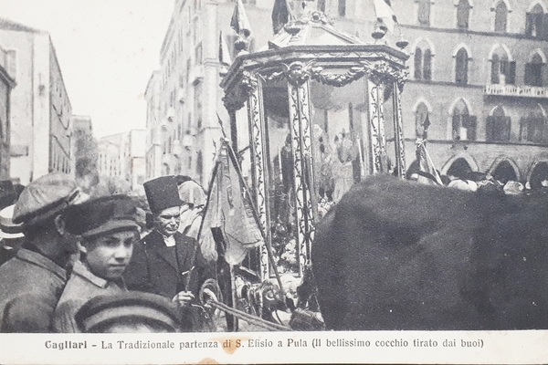 Cartolina - Cagliari - La Tradizionale partenza di S. Efisio …