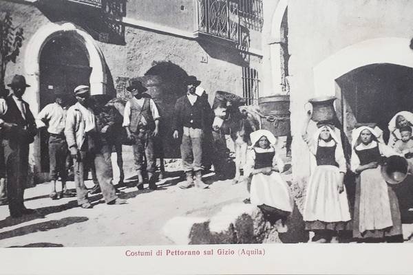 Cartolina - Costumi di Pettorano sul Gizio ( Aquila ) …