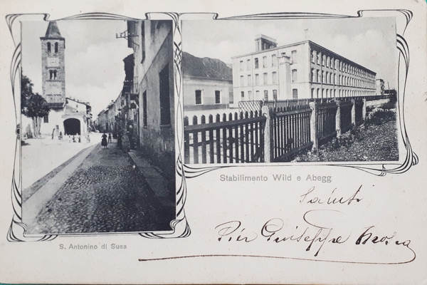 Cartolina - Stabilimento Wild e Abegg - S. Antonino di …