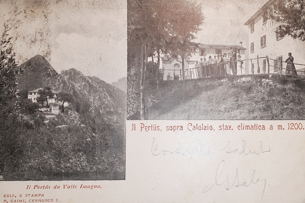 Cartolina - Il Pertus sopra Calolzio - Stazione Climatica - …