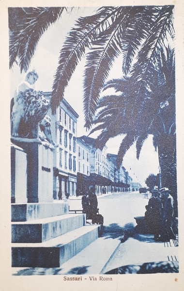 Cartolina - Sassari - Via Roma - 1930