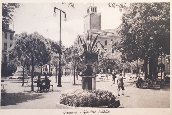 Cartolina - Cremona - Giardini Pubblici - 1948