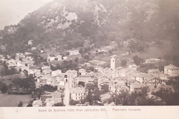 Cartolina - Saluti da Sparone - Valle Orco - Panorama …
