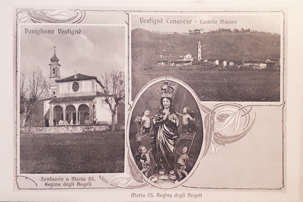 Cartolina - Vestignè - Castello Masino - Maria SS. Regina …