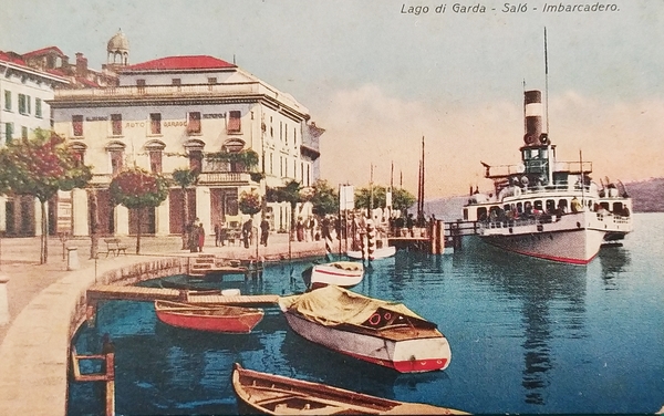 Cartolina - Lago di Garda - Salò - Imbarcadero - …