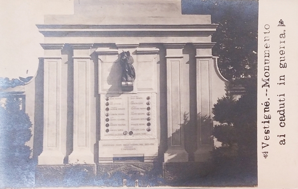 Cartolina - Vestignè - Monumento ai Caduti - 1920 ca.