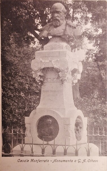 Cartolina - Monumento a G. A. Ottavi - Casale Monferrato …