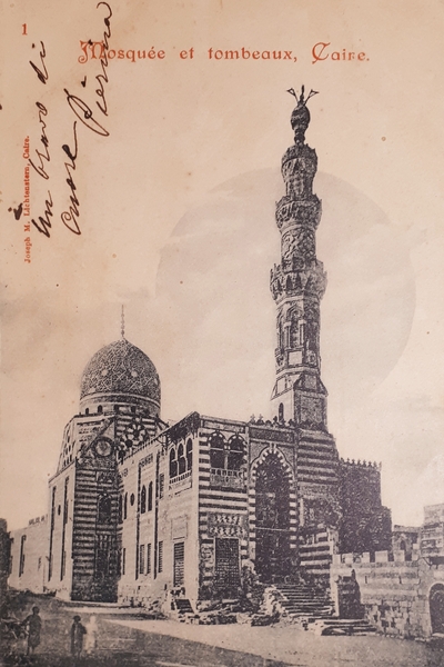 Cartolina - Mosquée et tombeaux - Caire - 1901
