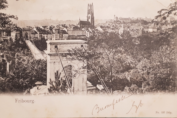 Cartolina - Svizzera - Fribourg - 1902