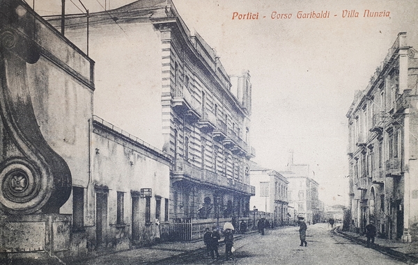 Cartolina - Portici - Corso Garibaldi - Villa Nunzia - …