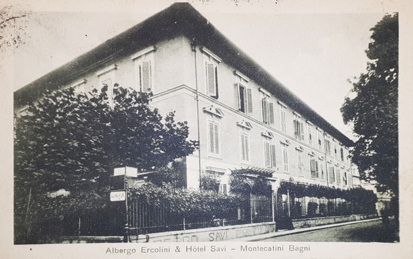 Cartolina - Albergo Ercolini & Hotel Savi - Montecatini Bagni …