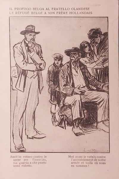 Cartolina WWI - Prestito Nazionale - UIl Profugo Belga al …