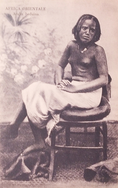 Cartolina - Africa Orientale - Araba beduina - 1920 ca.