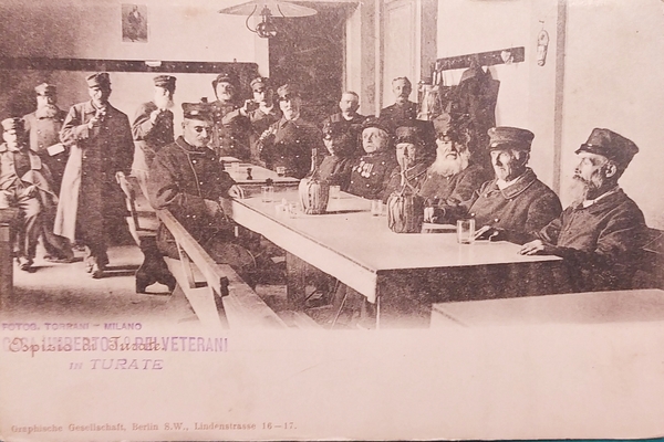 Cartolina - Militaria - Ospizio di Turate - 1900 ca.