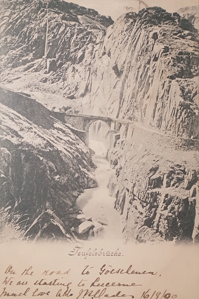 Cartolina - Teufelsbrucke - Svizzera - 1900
