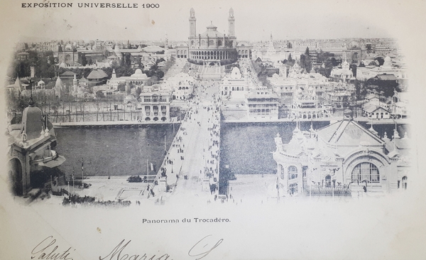 Cartolina - Panorama du Trocadero - Exposition Universelle 1900