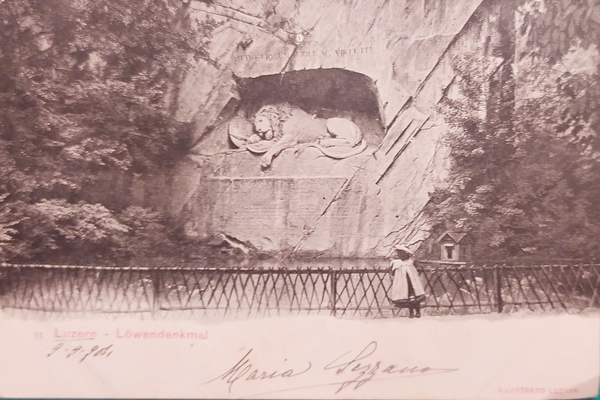 Cartolina - Svizzera - Luzern - Lowendenkmal - 1904
