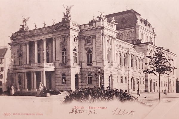 Cartolina - Svizzera - Zurich - Stadttheater - 1902