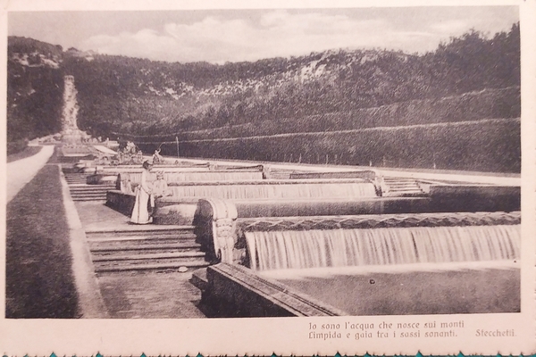 Cartolina - Caserta - Parco Reale - Veduta generale della …